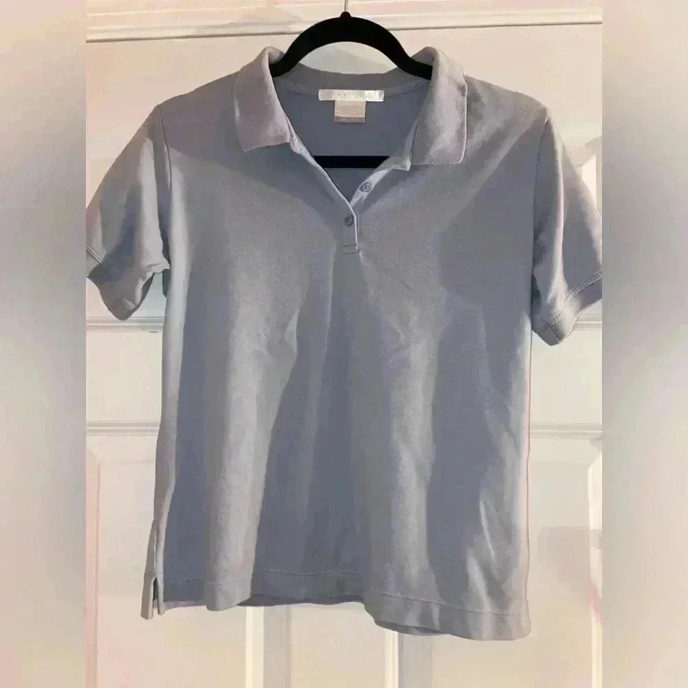 Nike Golf Dry Fit Women’s Small Light Blue Polo Shirt